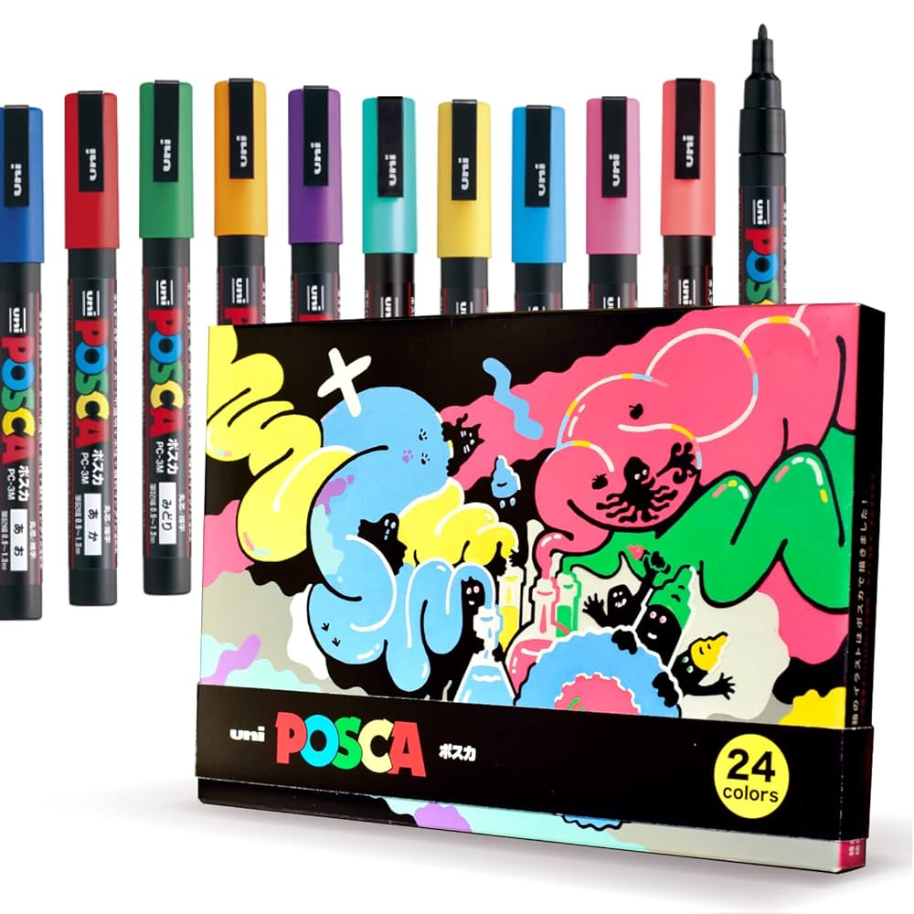 Amazon.co.jp: 三菱鉛筆 uni ポスカ POSCA 水性ペン 水性